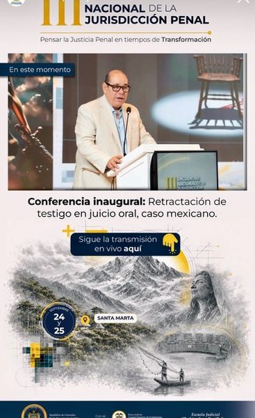 Mtro. Rodolfo Félix Cárdenas en el III Encuentro Nacional de la Jurisdicción Penal “Pensar la justicia penal en tiempos de transformación”